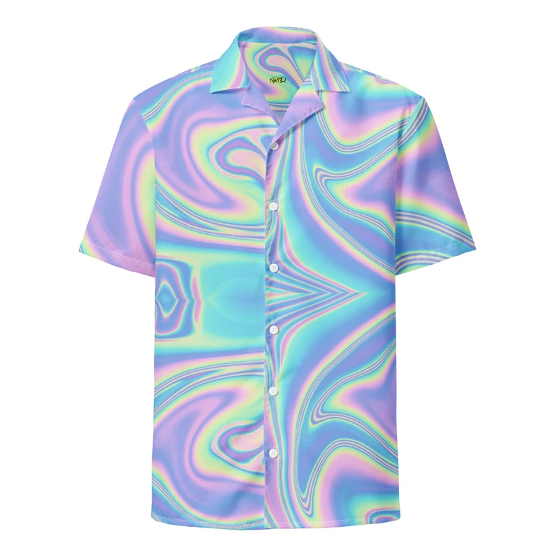 Rave Hemd |Techno Hawaii-Hemd "Pastel Psychodelic"