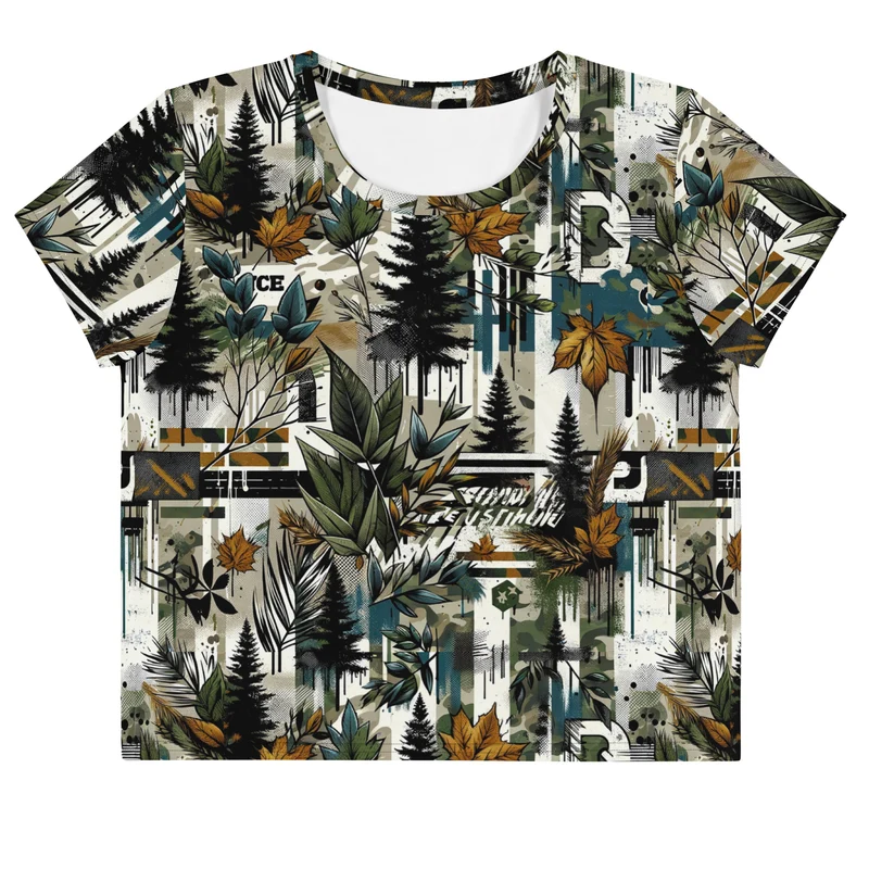 Rave Oberteil | Festival Crop Top "Technowood"