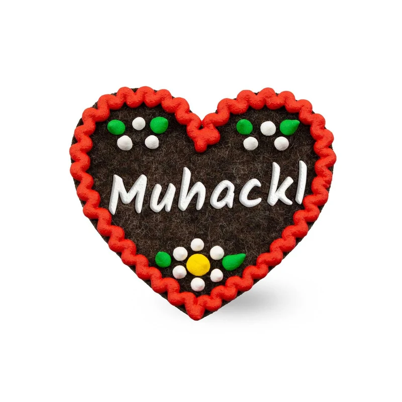 Filzherz-Anstecker "Muhackl"