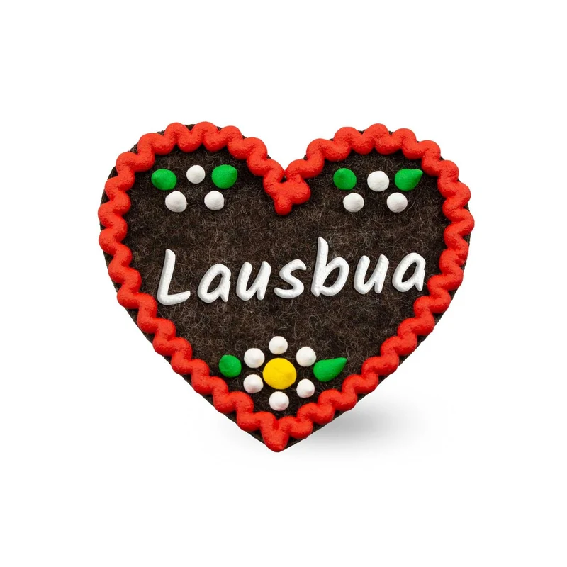 Filzherz-Anstecker "Lausbua"