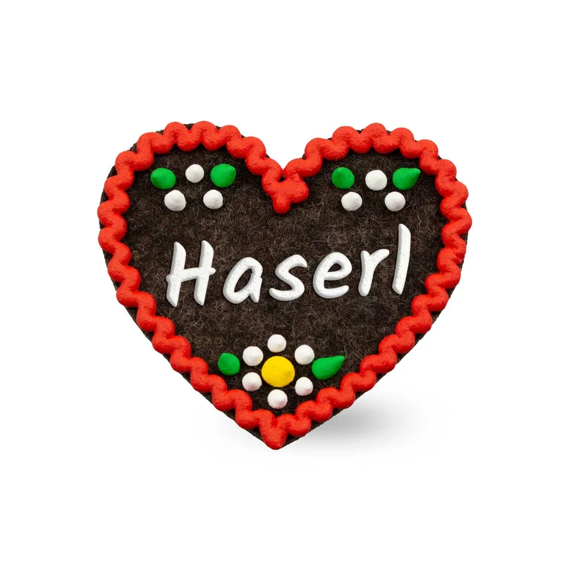 Filzherz-Anstecker "Haserl"