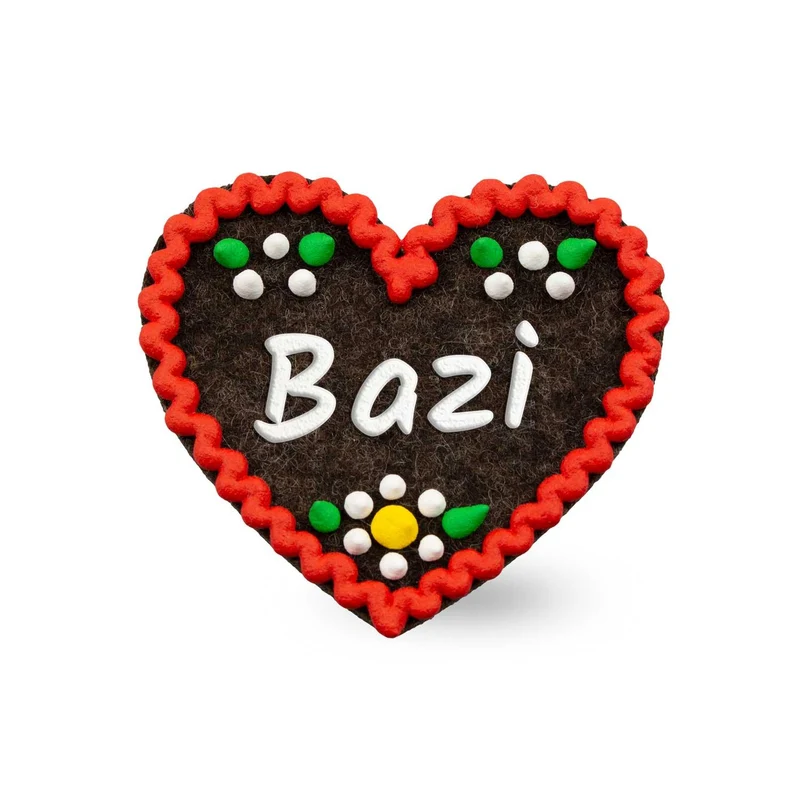 Filzherz-Anstecker "Bazi"