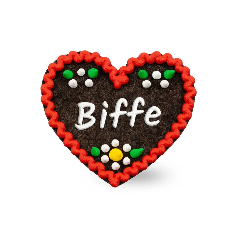 Filzherz-Anstecker "Biffe"
