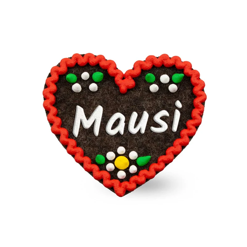 Filzherz-Anstecker "Mausi"