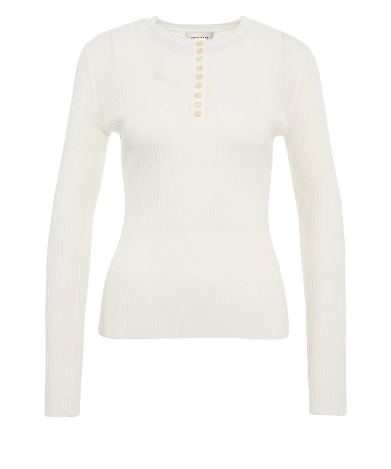 Maglia a maniche lunghe 'Henley'