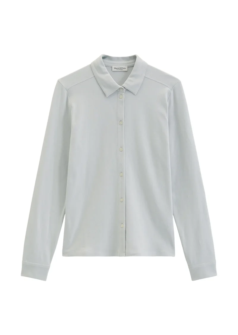 Langarm Poloshirt