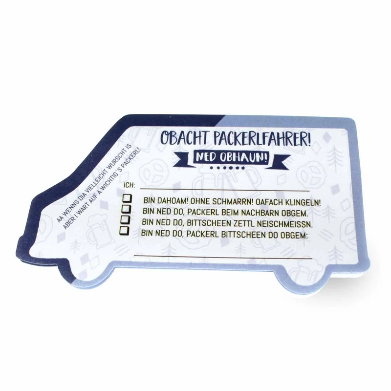 Haftnotiz fia Packerlfahrer