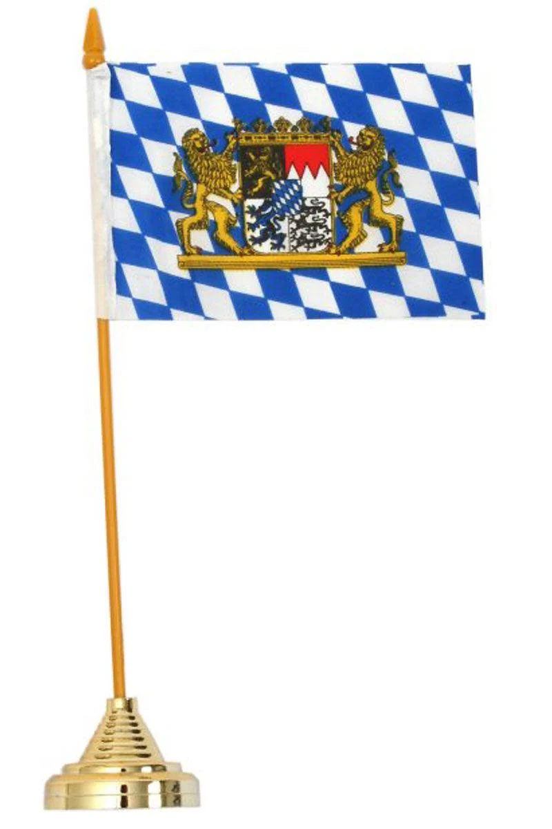 Bayerische Tischfahne m. Standfuß