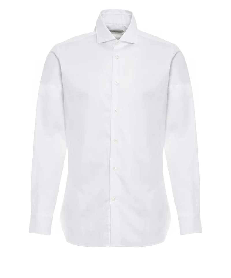 Camicia con collo a squalo