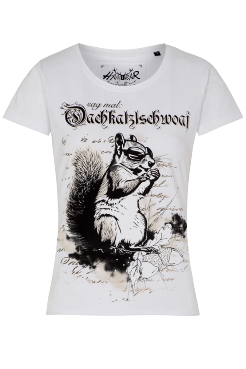 Damen Trachtenshirt 'sag mal: Oachkatzlschwoaf'