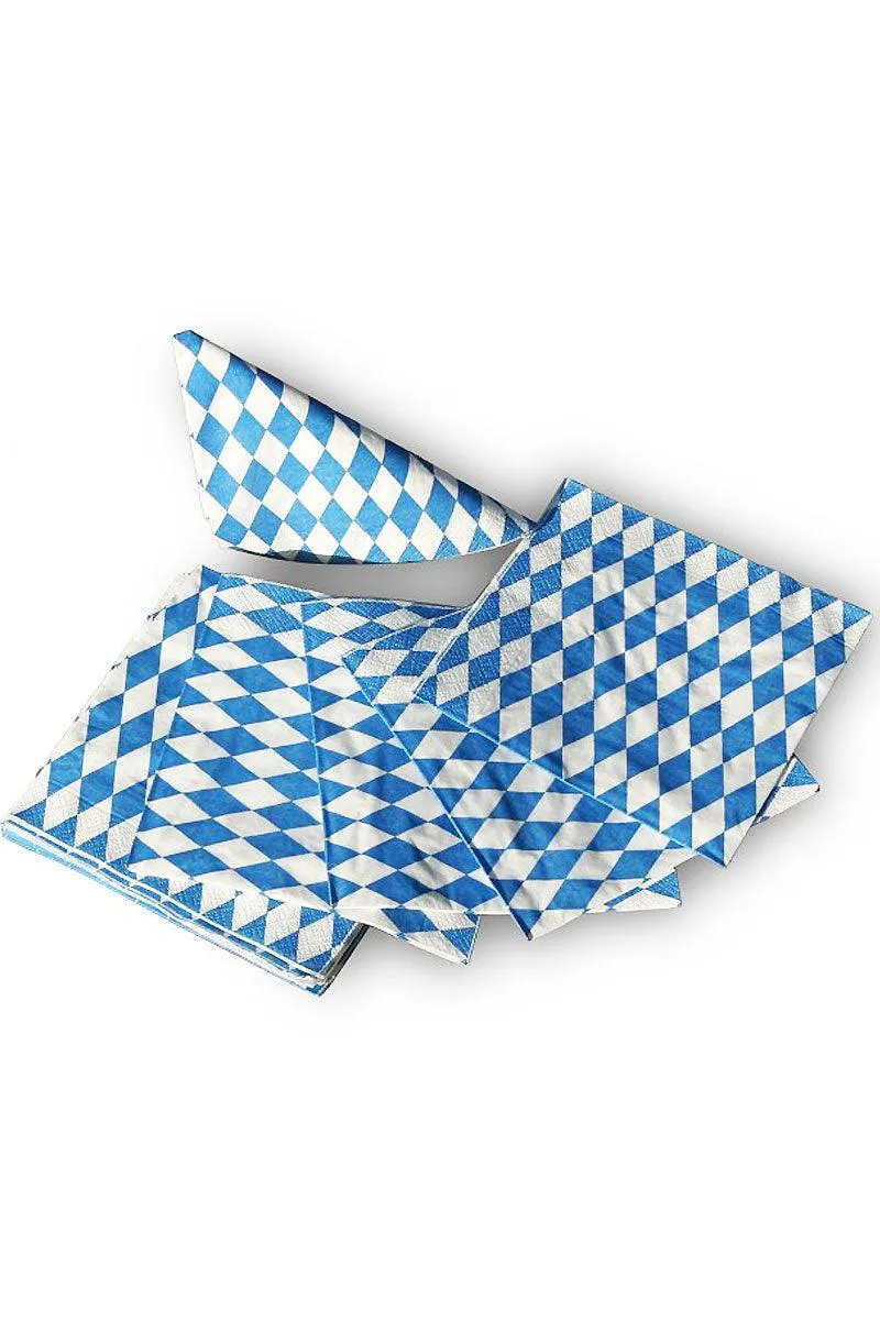 Bayrische Servietten mit Rauten
