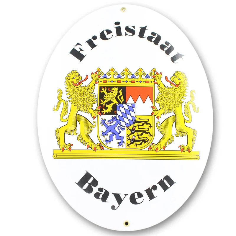 Grenzschild "Freistaat Bayern" groß