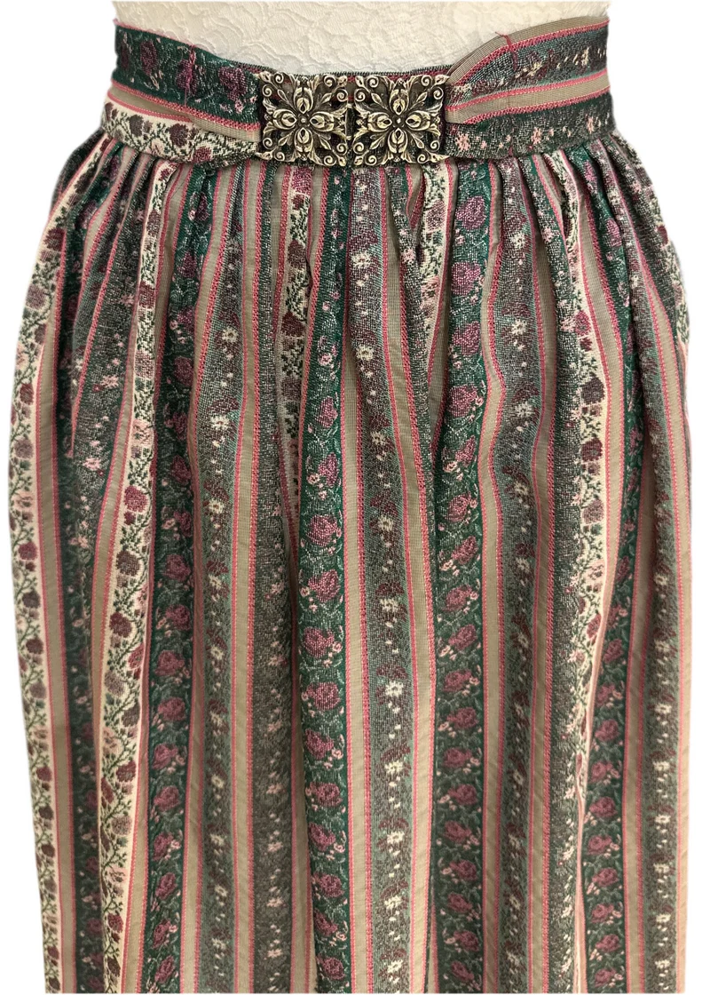 Dirndlschürze Berlin & Wolff grün/rosa 80cm