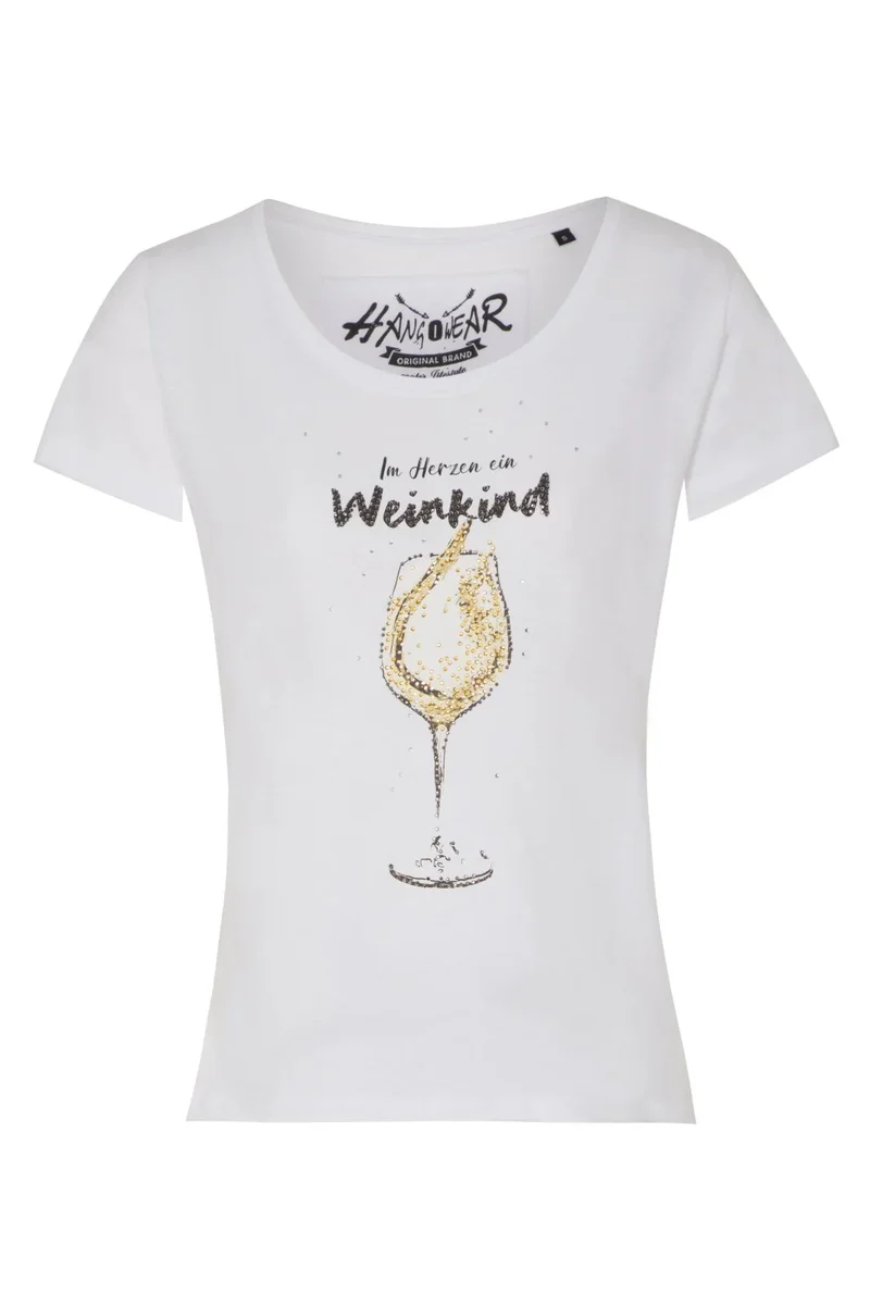 Tshirt Hangowear Weißweinkind weiß