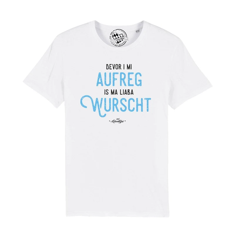 Herren T-Shirt "Bevor i mi aufreg..."