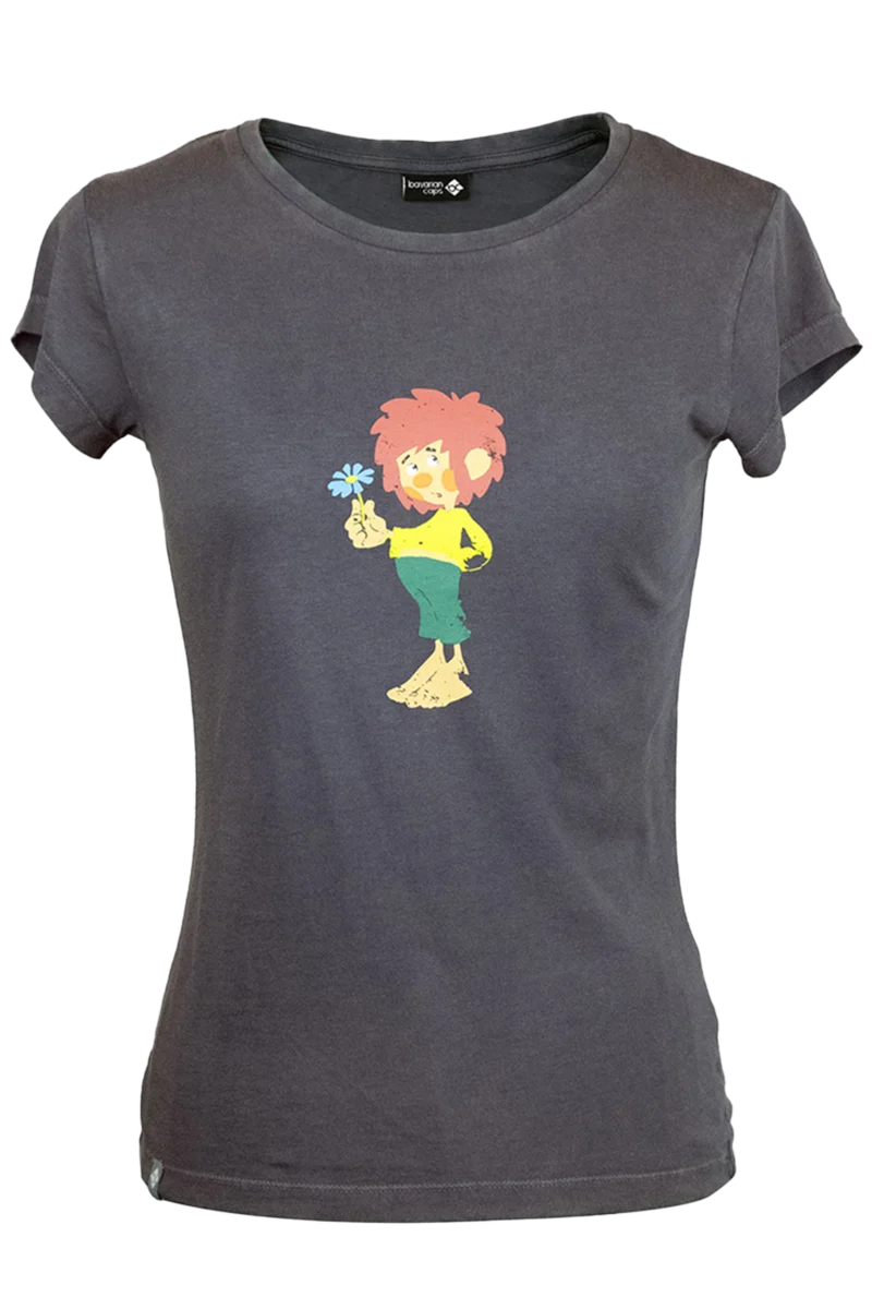 Damen T-Shirt 'Pumuckl Blume'