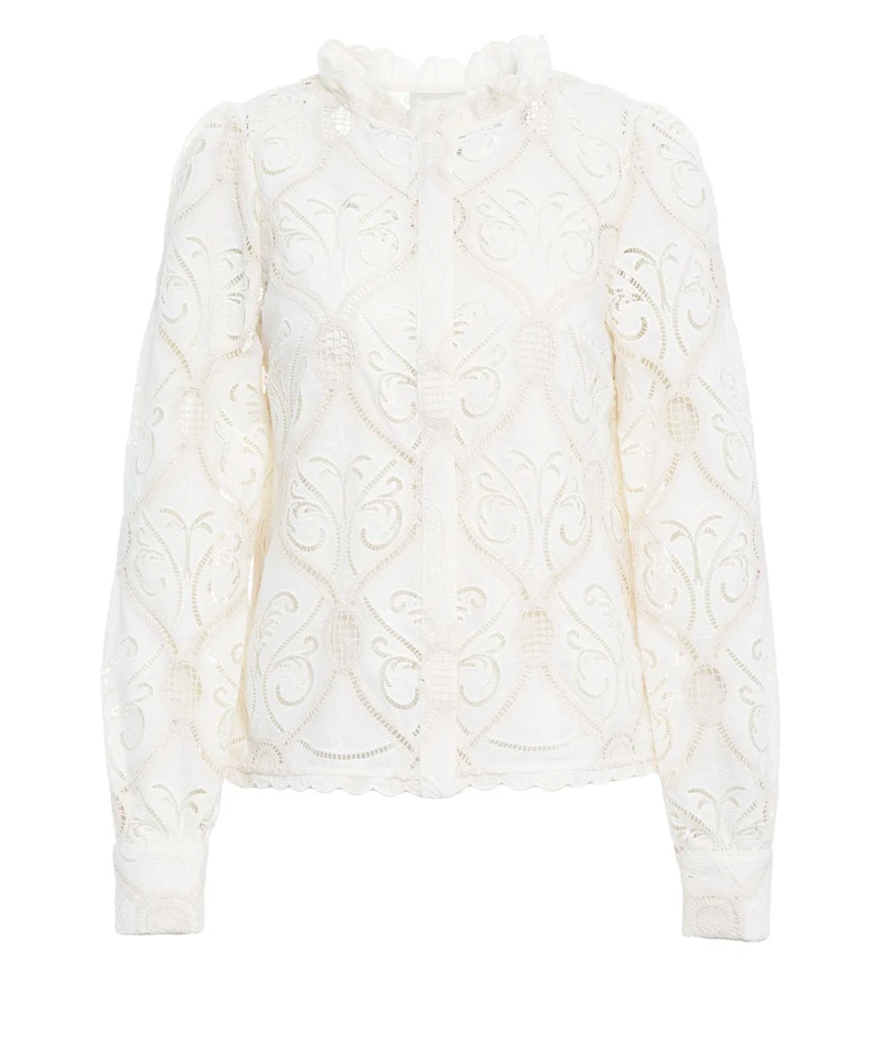 Blusa con ricami