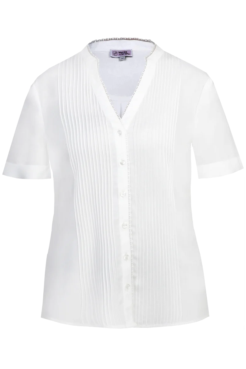 Trachtenbluse mit kurzen Ärmeln