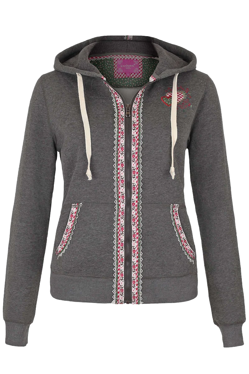 Trachten Kapuzensweatjacke 'Madl'