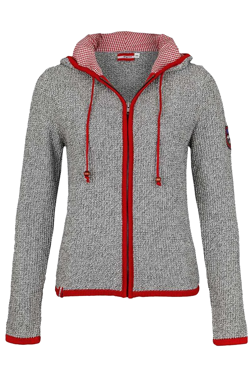 Damen Trachten Strickjacke mit Kapuze