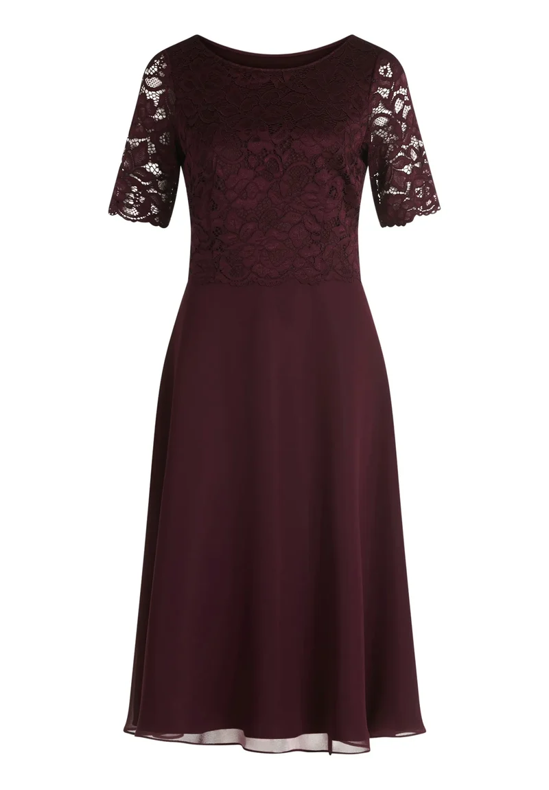 Cocktailkleid mit Spitzenstickerei