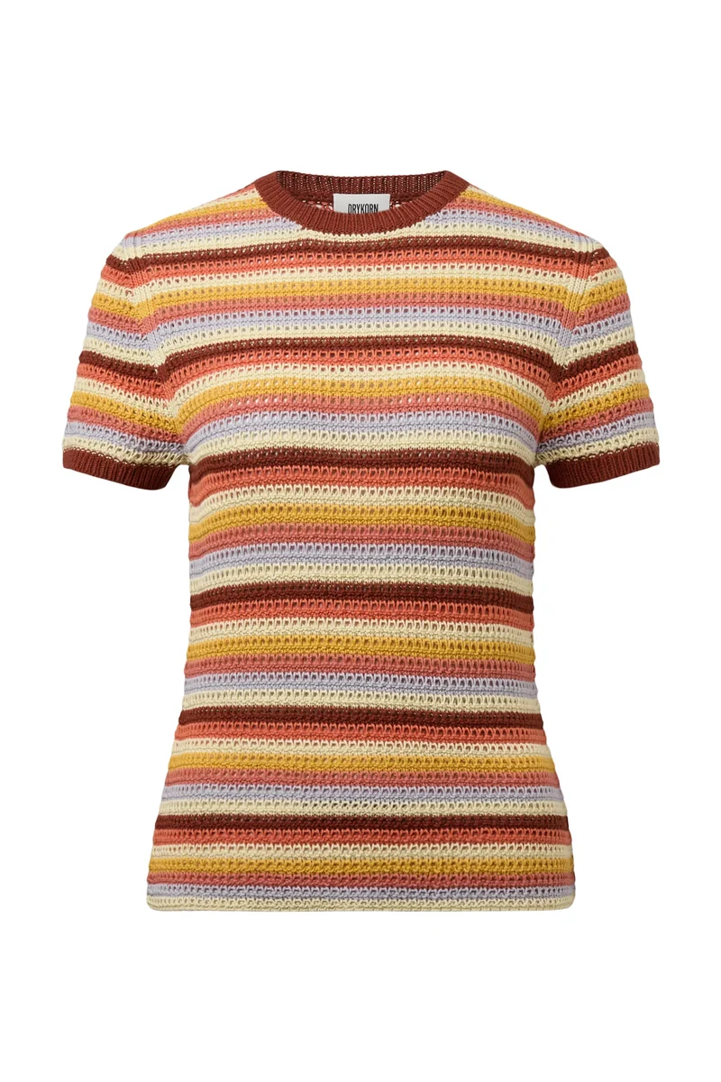 Strick-T-Shirt aus Baumwolle