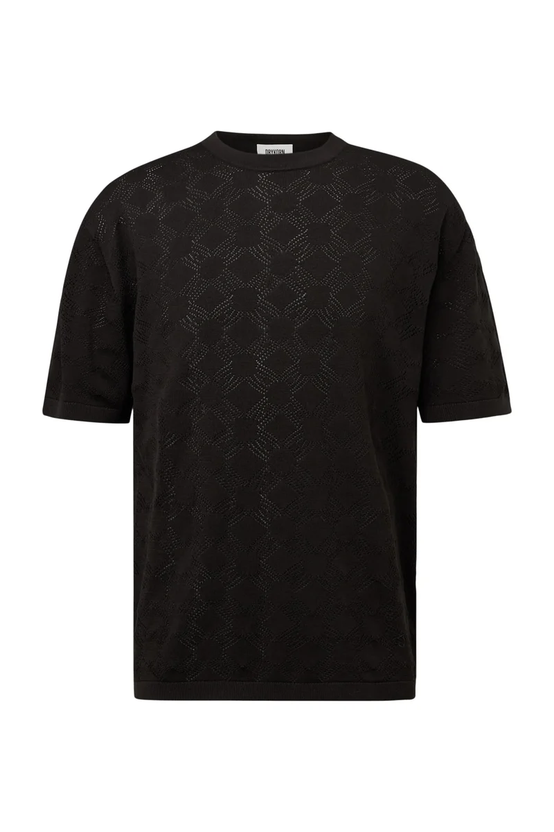 Strick-T-Shirt DERICO aus Baumwolle