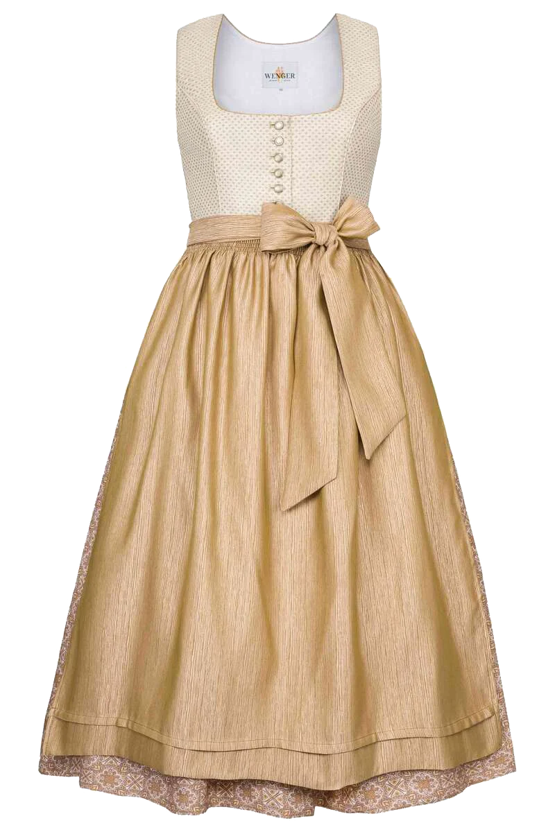 Dirndl lang gemusterter Rock