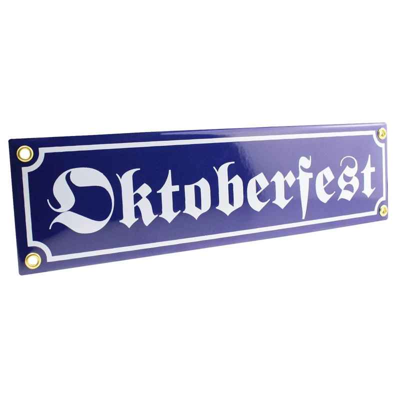 Emaille-Schild "Oktoberfest"
