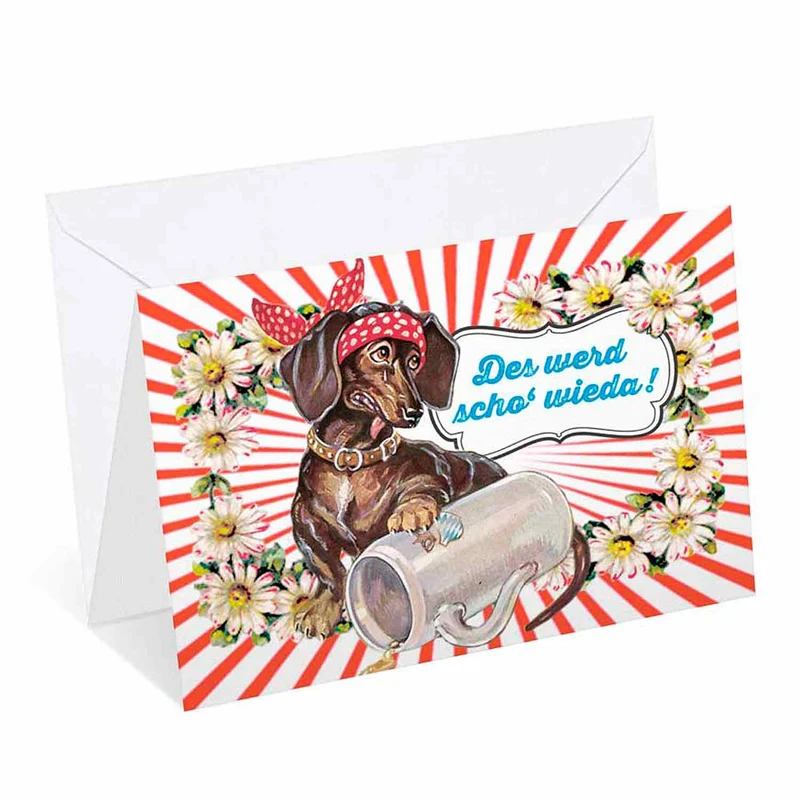 Grußkarte "Guade Besserung!"