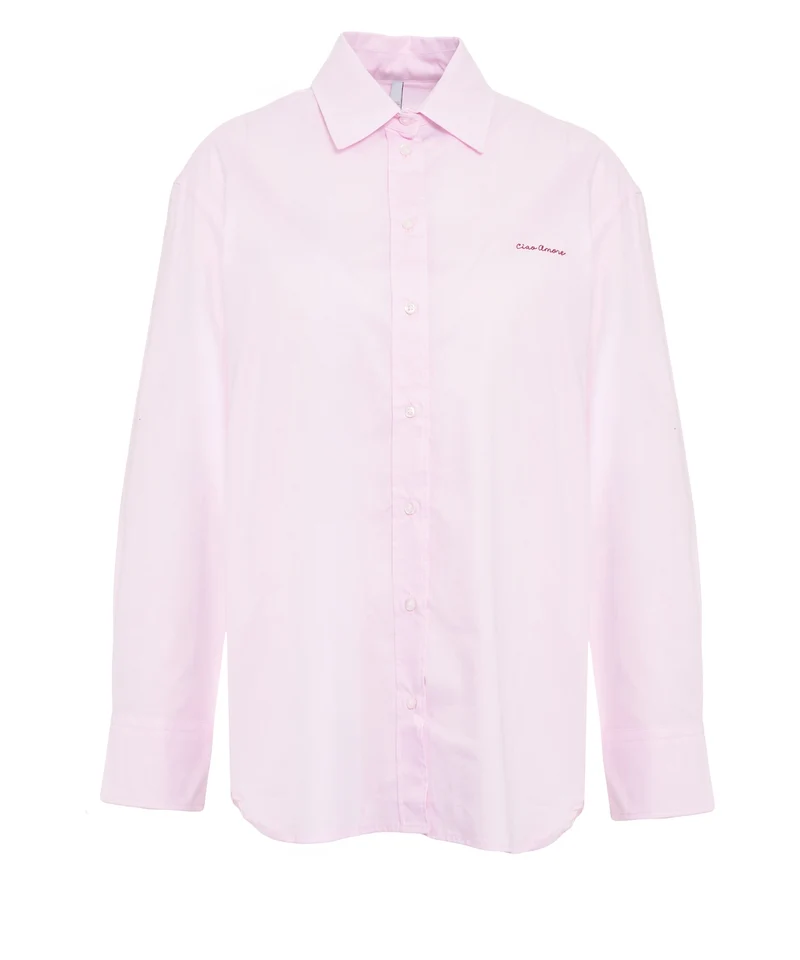 Camicia con ricamo del logo