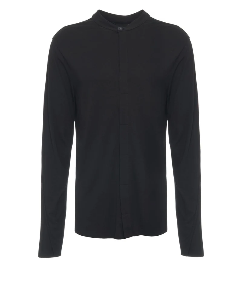 Camicia con colletto alla coreana
