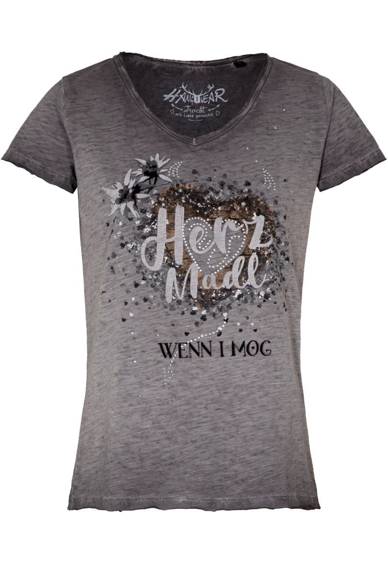 Damen T-Shirt 'Herz Madl' Bio-Baumwolle