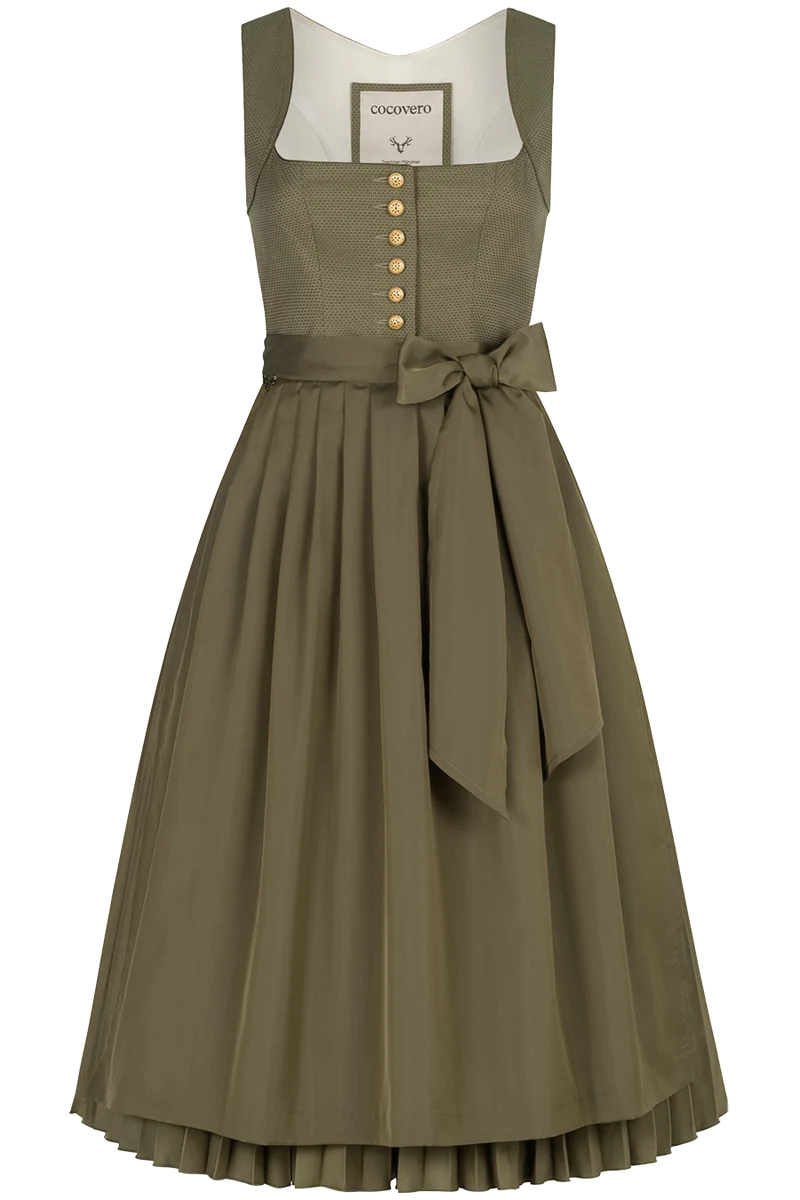 Midi-Dirndl mit Plisseerock