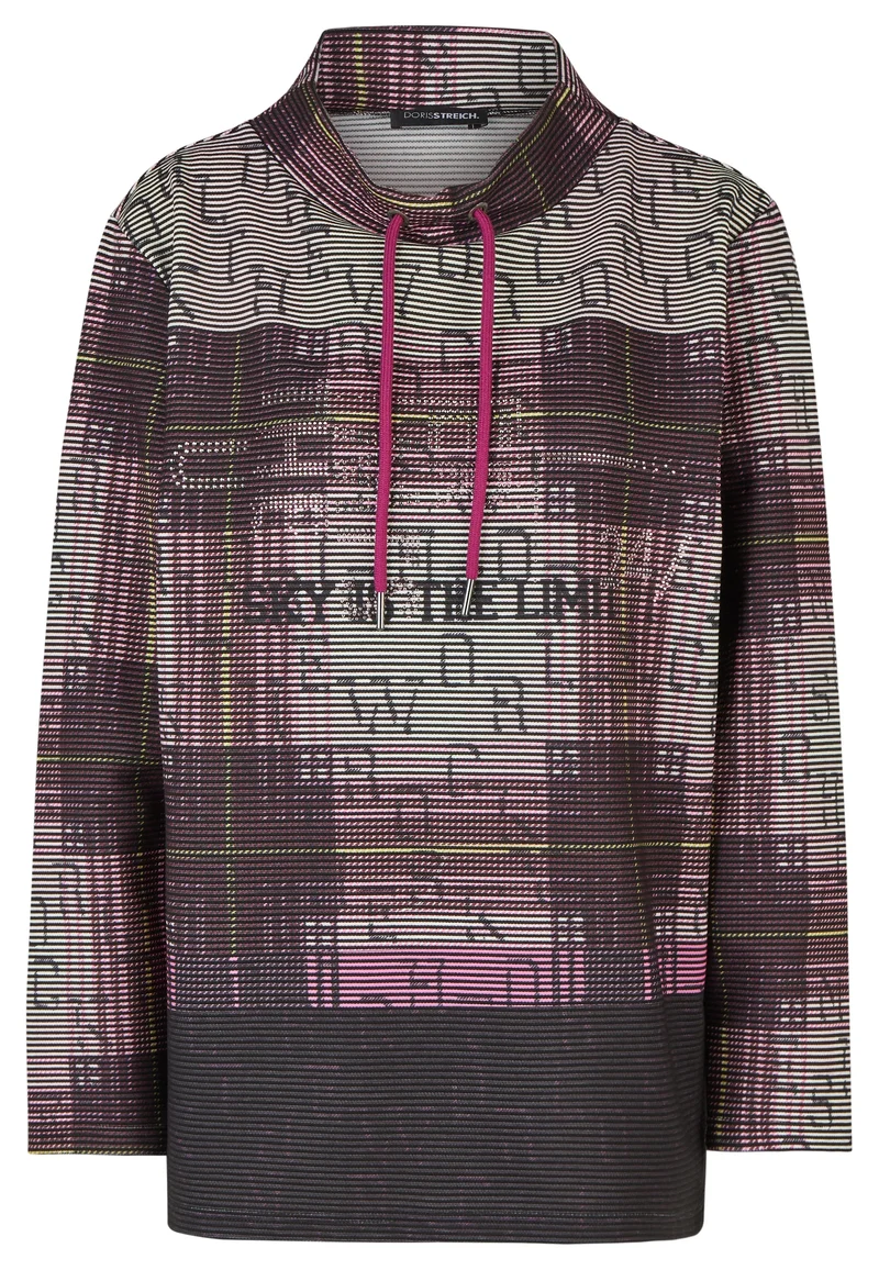 Sweatshirt mit Stehkragen