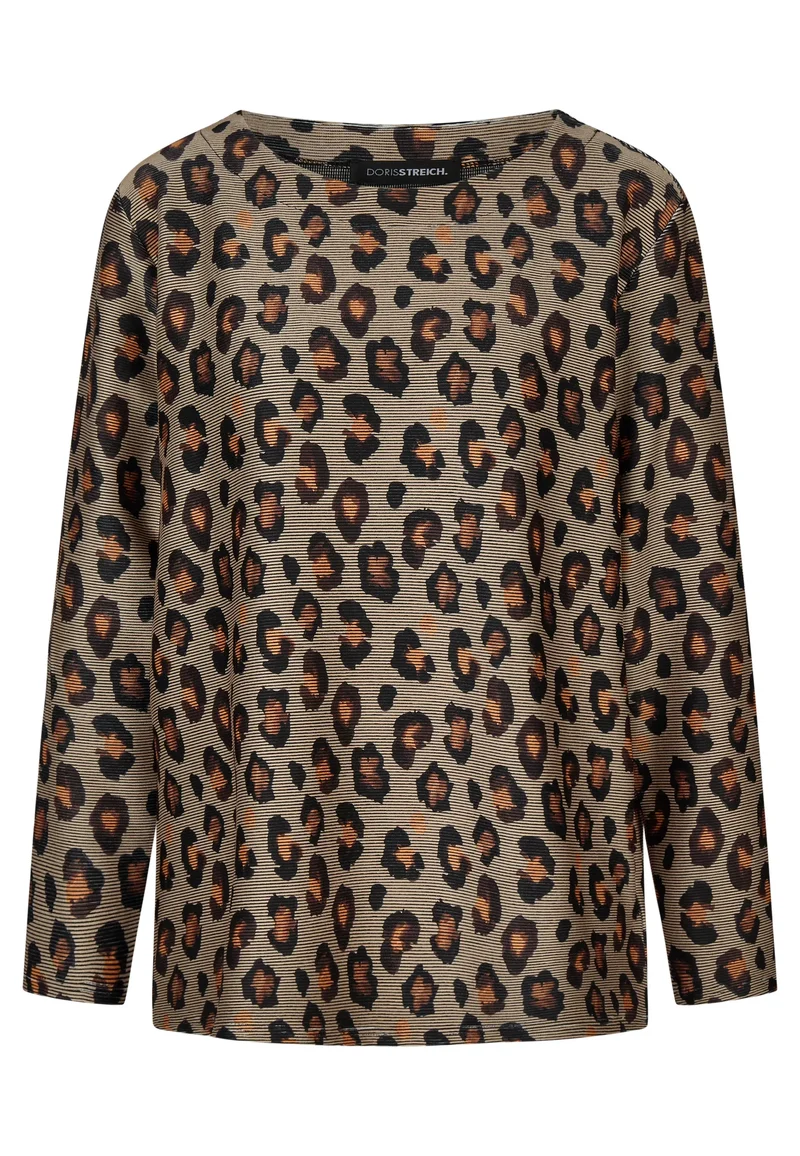 Sweatshirt mit Leoprint