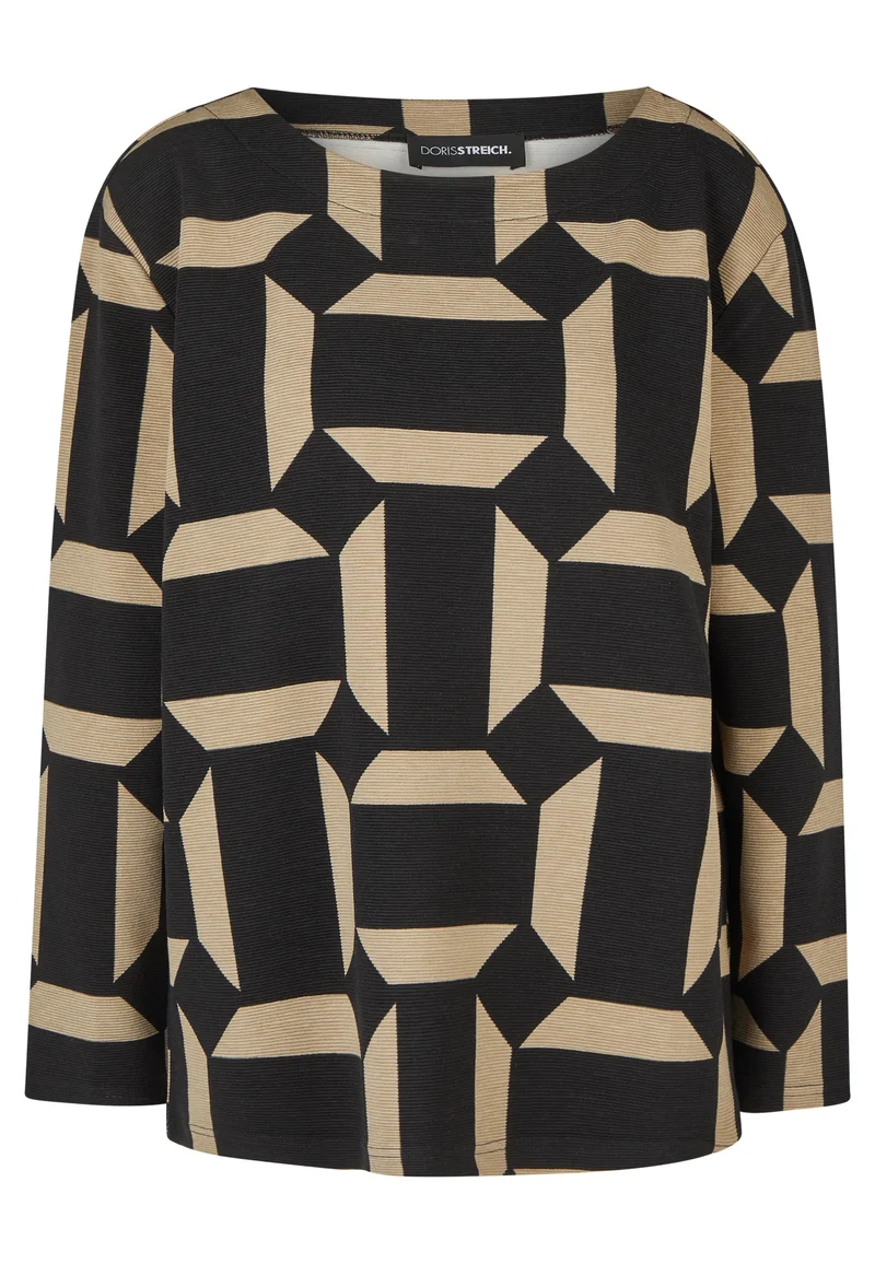Sweatshirt gemustert