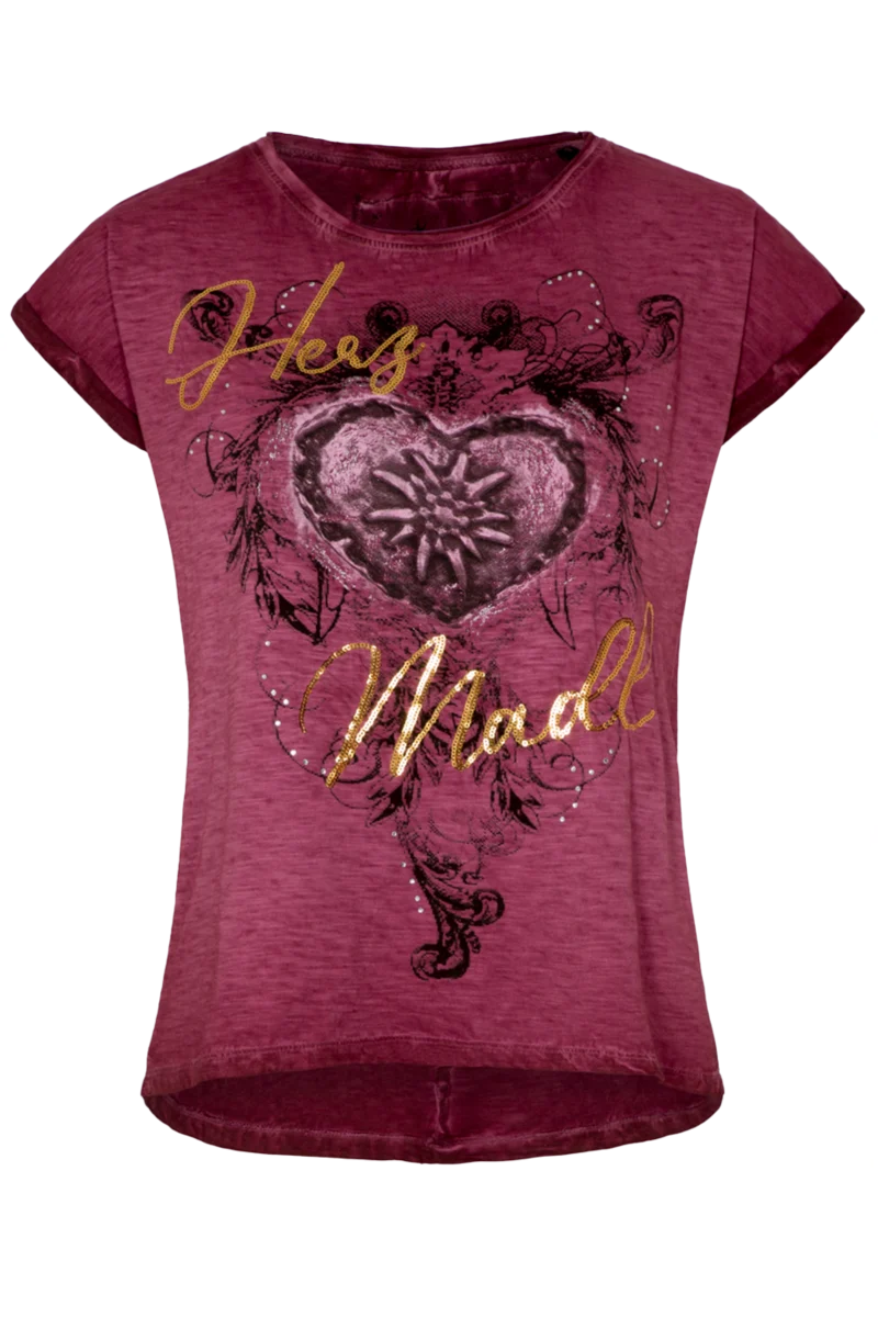Damen Trachten T-Shirt 'Herz Madl'