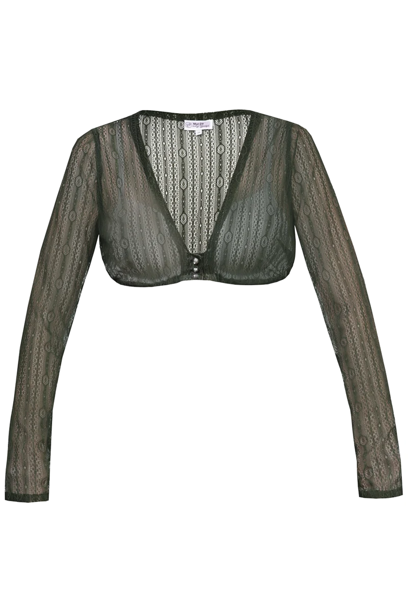 Dirndlbluse aus Spitze mit langen Ärmeln