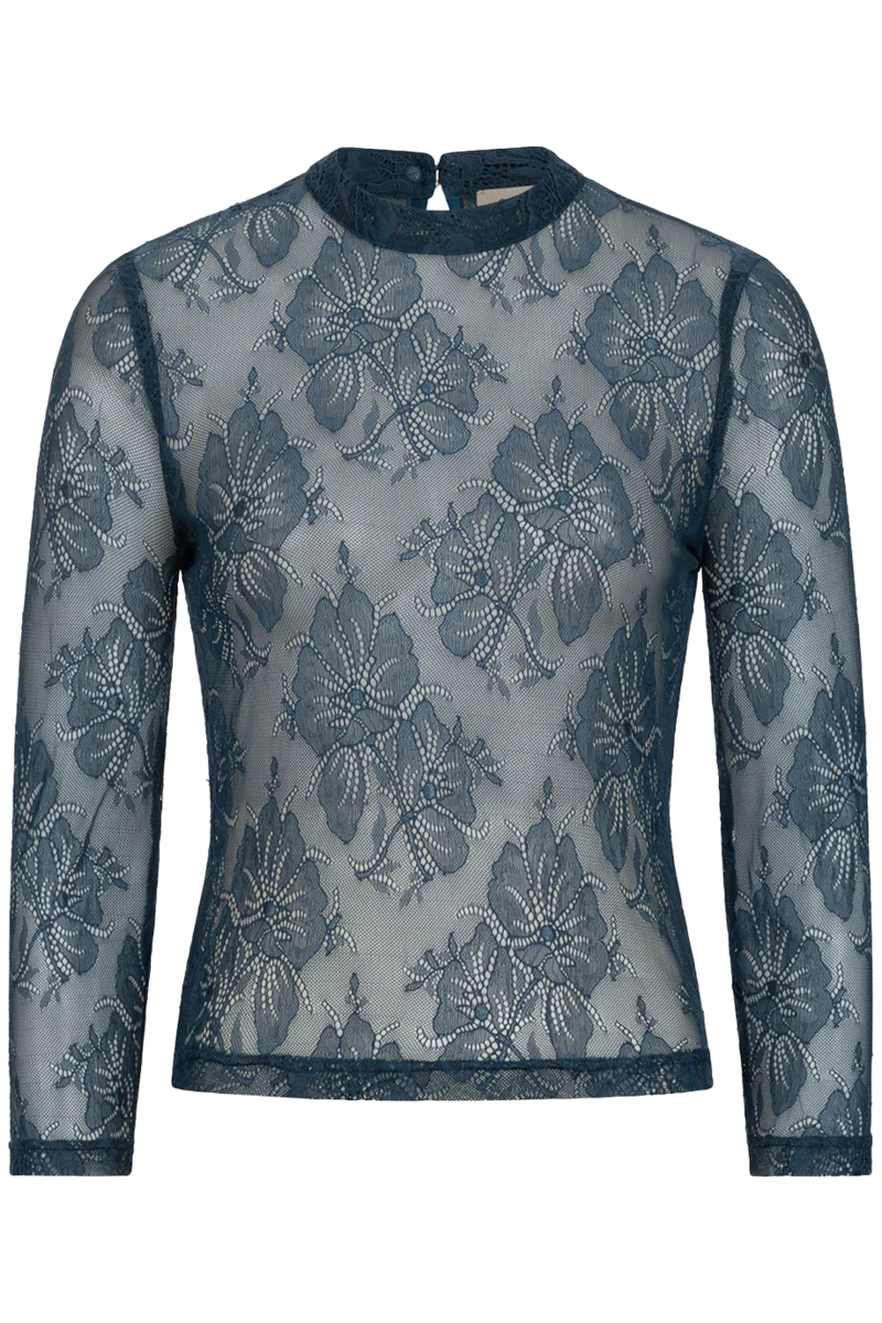 Dirndl-Spitzenbluse langarm