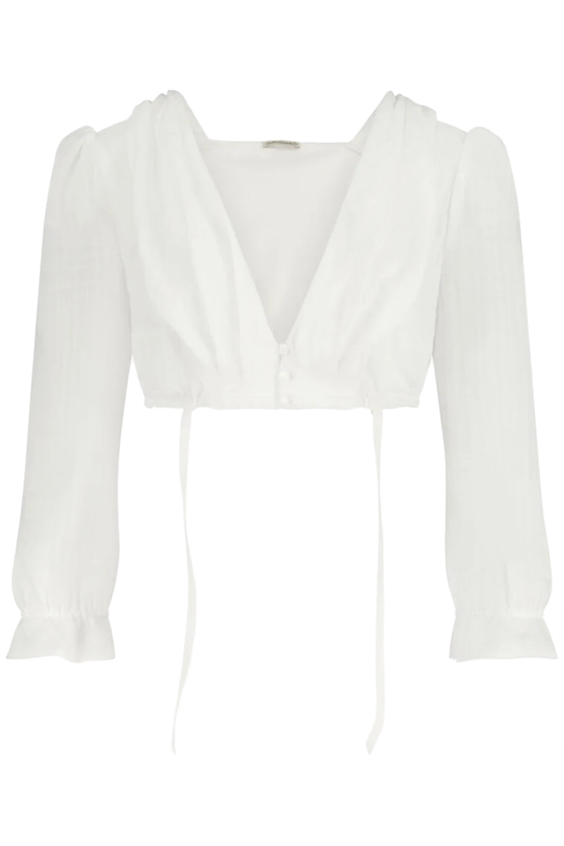 Dirndlbluse mit langen Ärmeln