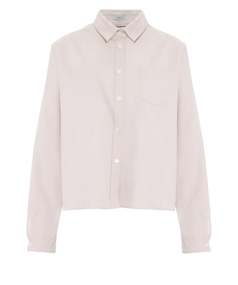 Camicia con tascha applicata