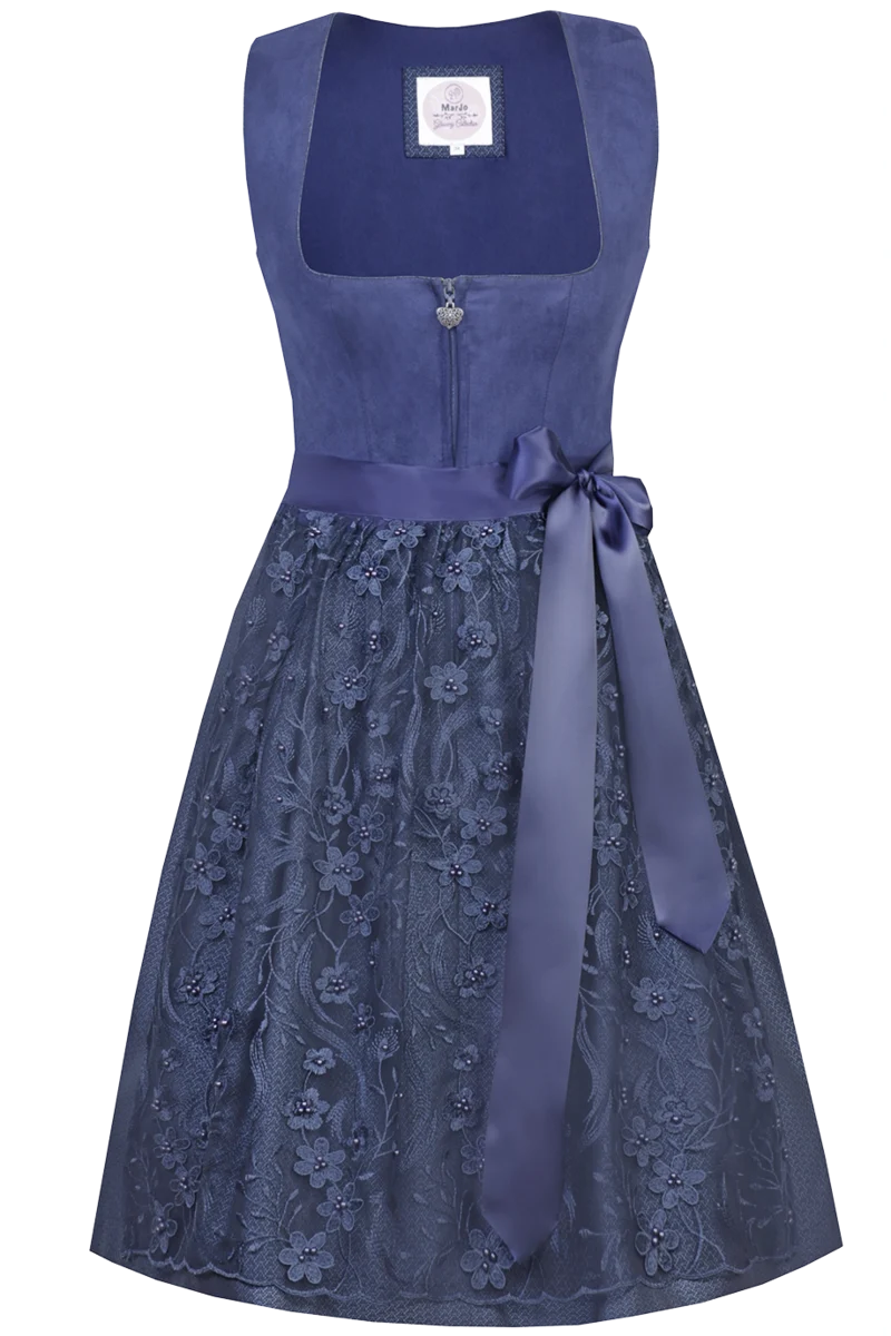 Midi-Dirndl mit Veloursoberteil