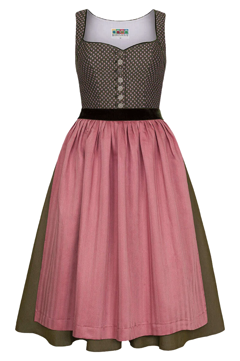 Midi-Dirndl mit Schößchen