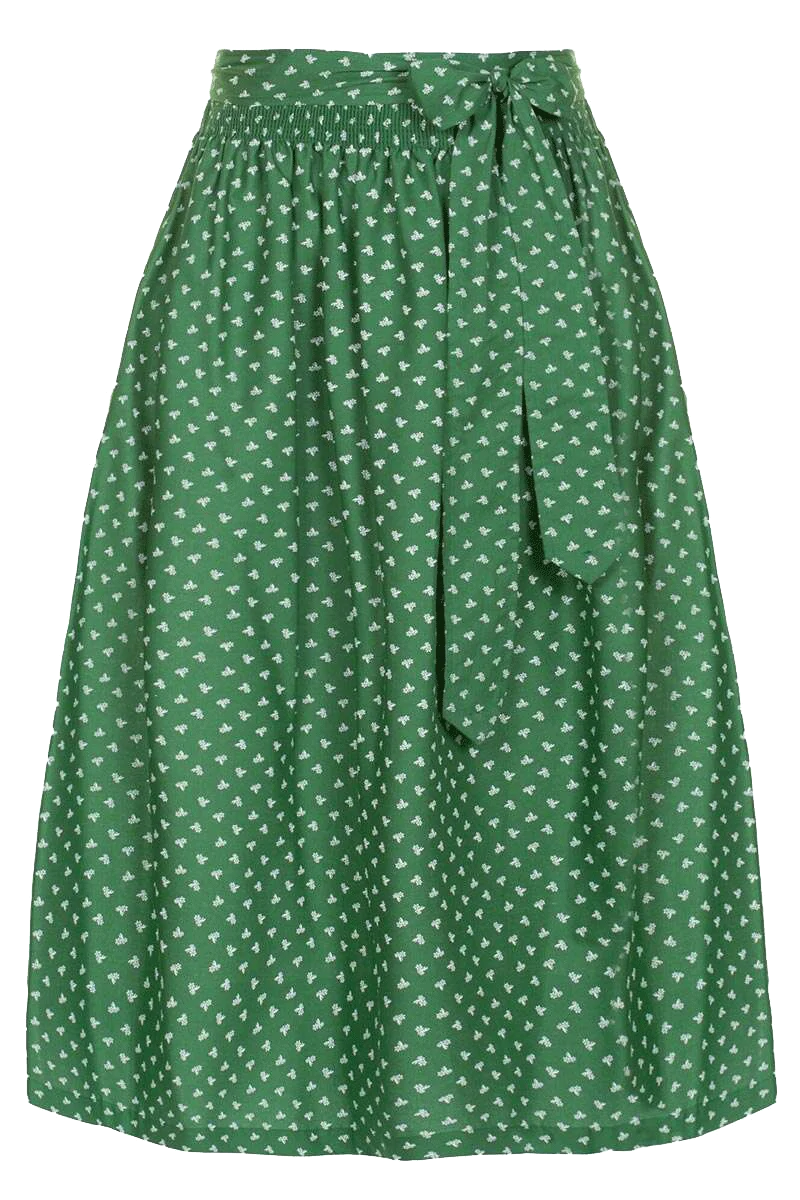 Lange Dirndlschürze mit Blumenmuster 95 cm
