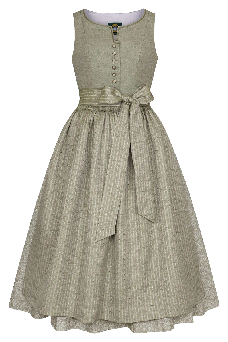 Dirndl lang mit hochgeschlossenem Ausschnitt