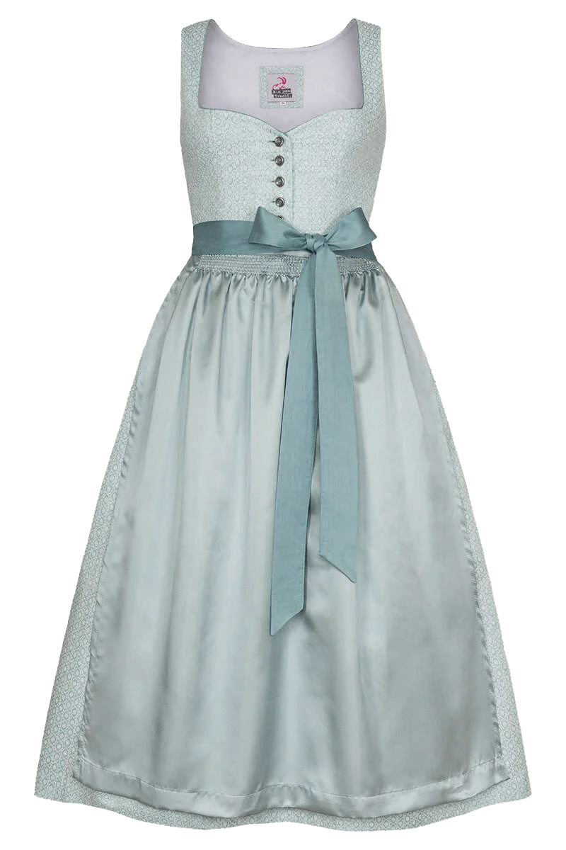 Dirndl lang mit herzförmigem Ausschnitt