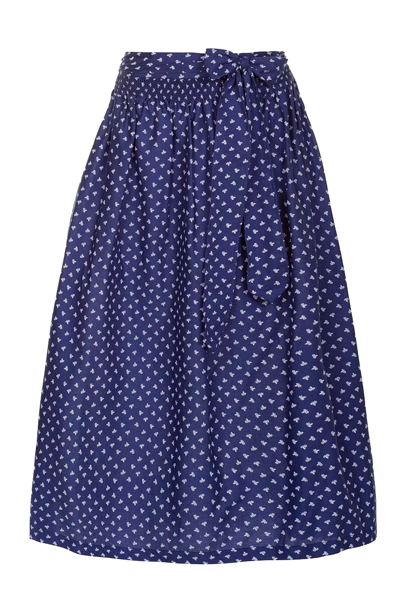 Midi-Dirndlschürze mit Blumenmuster 70 cm