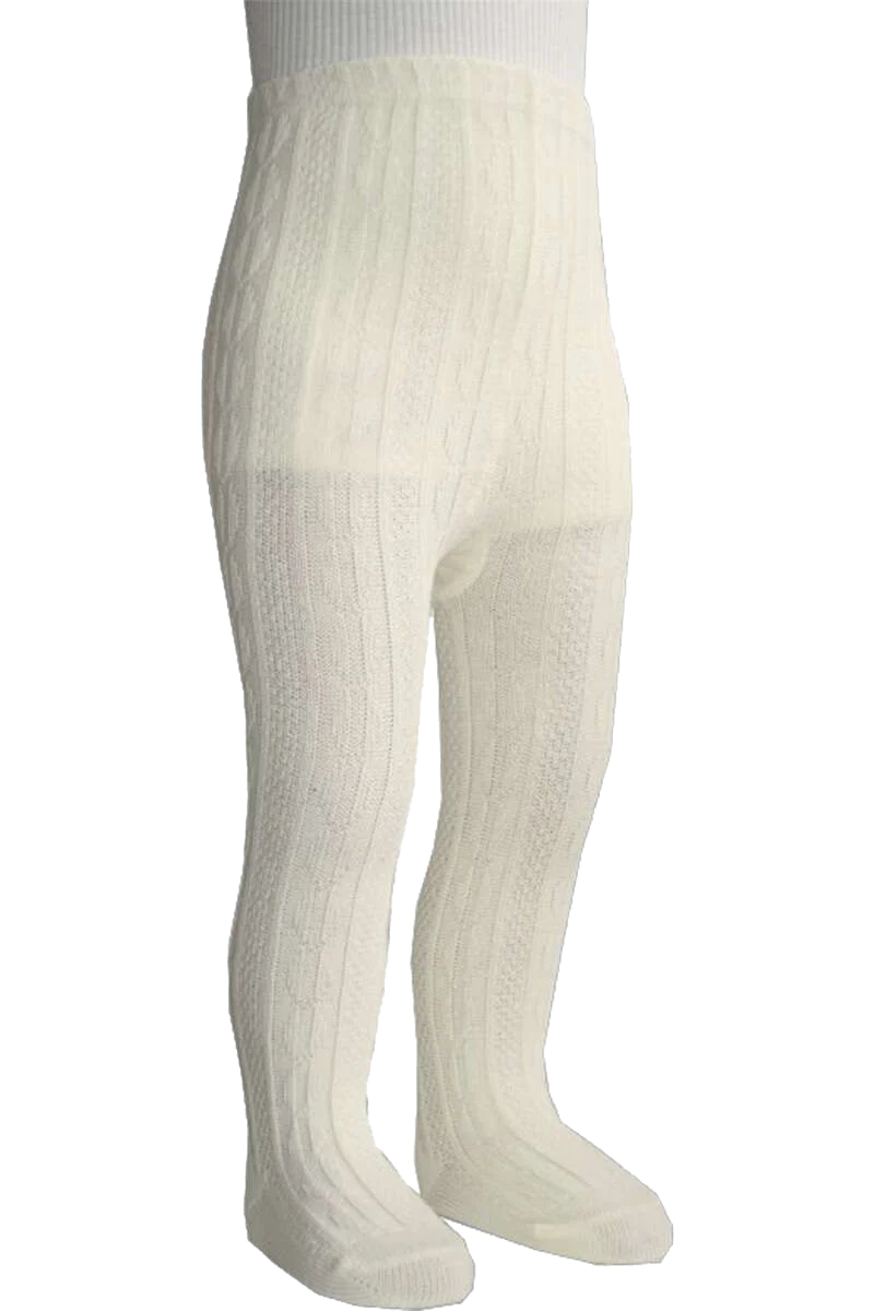 Baby Kinder Trachten Strumpfhose mit groben Zopfmuster