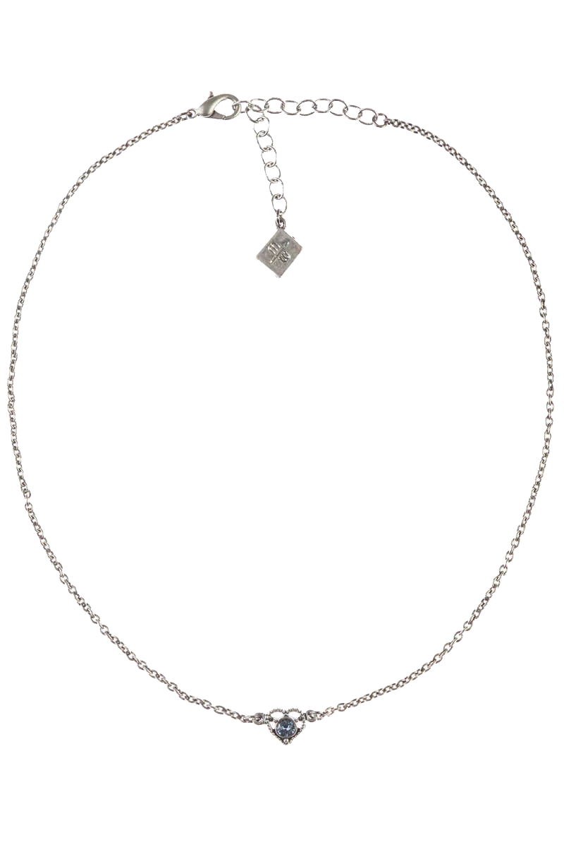 Damen Halskette mit Strass Herz